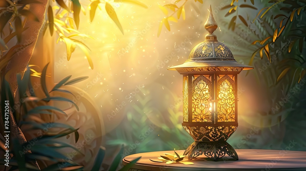 Muslim lamp, Islam, background illustration Muslim lamp, Islam, background illustration