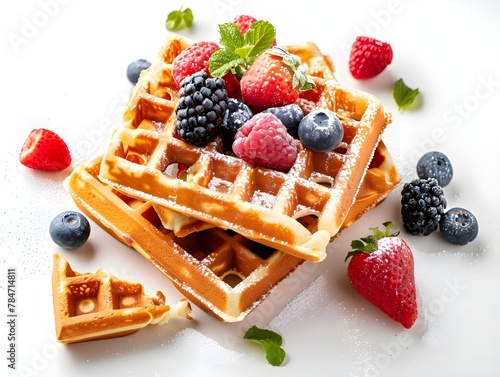 Waffles with Berries