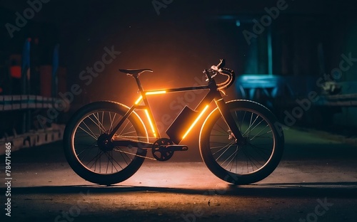 An e-bike symbolizing the future of transportation, showcasing its energy-saving and environment-friendly features, making it an ideal choice for reducing pollution and promoting sustainable travel.