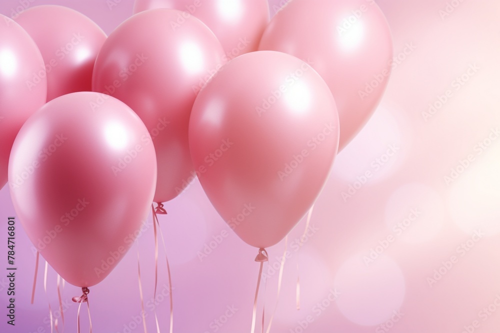pink party balloons