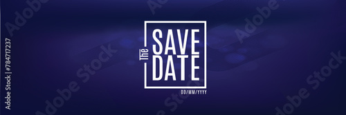 Save the date banner. Can be used for business  marketing and advertising. logo graphic design of event summit made for Technology and upcoming events.