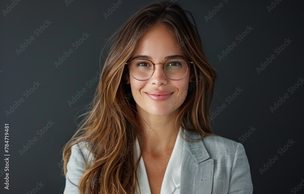Woman Wearing Glasses and White Shirt Woman Wearing Glasses and White Shirt