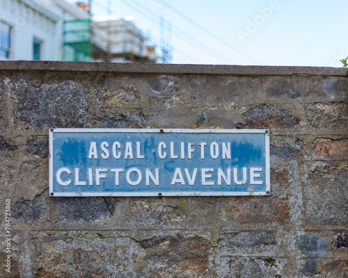 Clifton avenue road name sign