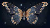 A Butterfly With Wings Patterned Like A Celestial