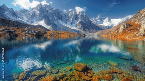 Mountain Range Reflecting in Water