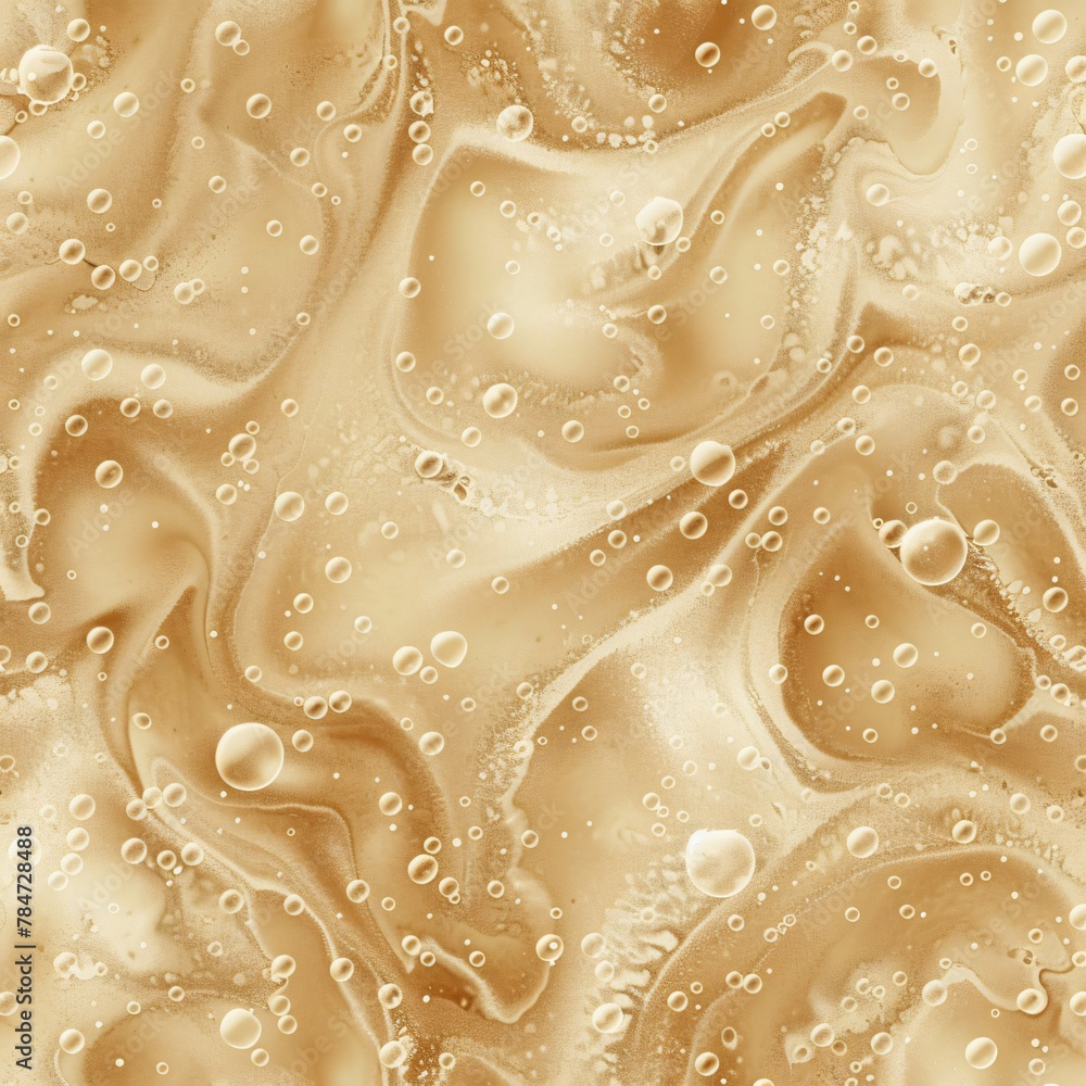 A seamless pattern of bubbles in coffee A seamless pattern of bubbles in coffee