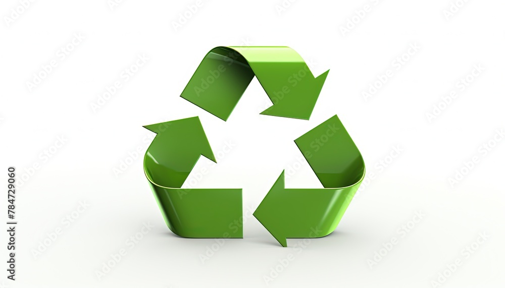Obraz premium Recycle sign on white background