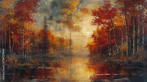 A Scenic Lake Surrounded by Trees