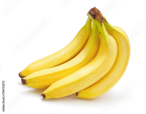 bunch of bananas on white background © Alexstar