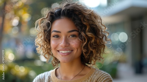 Close Up of Person Smiling
