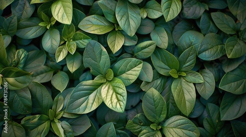 Lush Green Plants Close Up