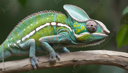 A Chameleon With Its Skin Textured Like Rough Ston2