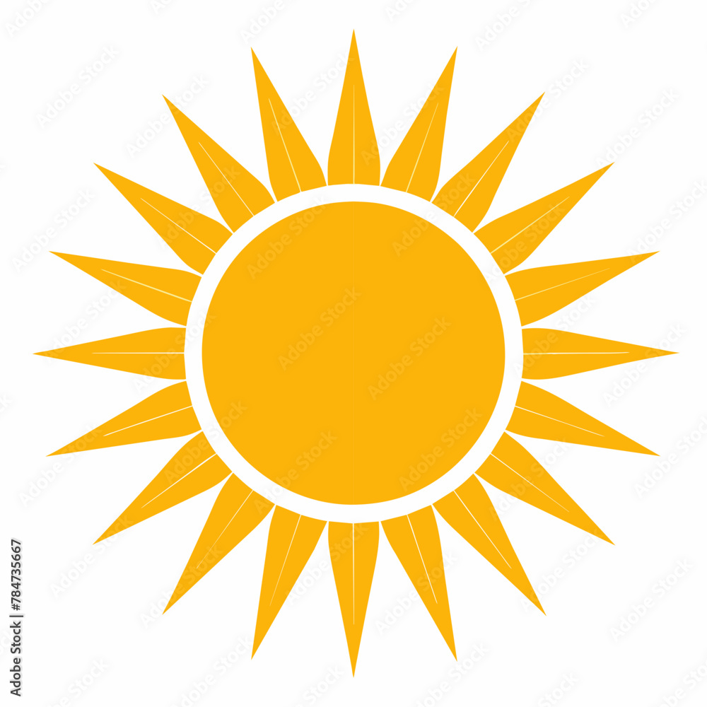 Radiant Sun: Vector Illustration of the Sun Radiant Sun: Vector Illustration of the Sun