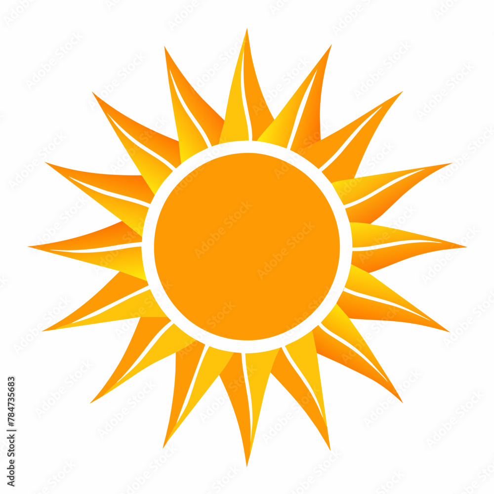 Radiant Sun: Vector Illustration of the Sun Radiant Sun: Vector Illustration of the Sun