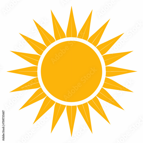 Radiant Sun: Vector Illustration of the Sun