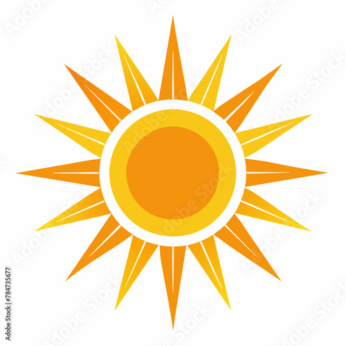 Radiant Sun: Vector Illustration of the Sun