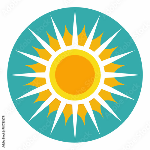 Radiant Sun: Vector Illustration of the Sun