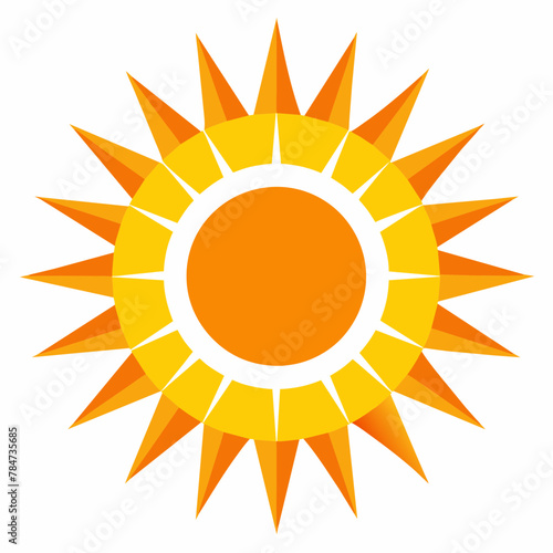 Radiant Sun: Vector Illustration of the Sun
