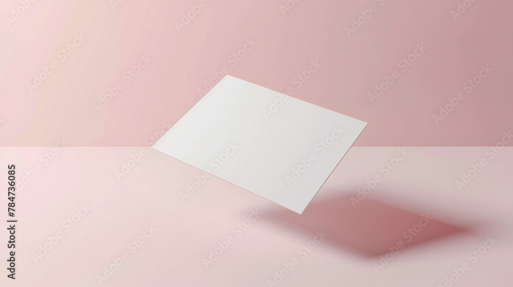 Professional Floating Business Card Mockup: A Versatile and Attractive Visual Presentation of Your Corporate Identity