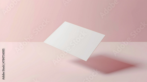 Professional Floating Business Card Mockup: A Versatile and Attractive Visual Presentation of Your Corporate Identity