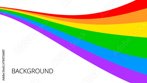 Happy pride month. Abstract rainbow design. Love is love, rainbow flag, lgbt pride. June 2024. Background template. Human rights and tolerance	