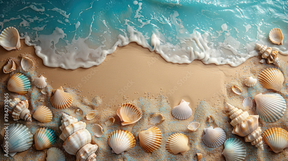 Coastal relaxation, concept illustration, generative ai Coastal relaxation, concept illustration, generative ai
