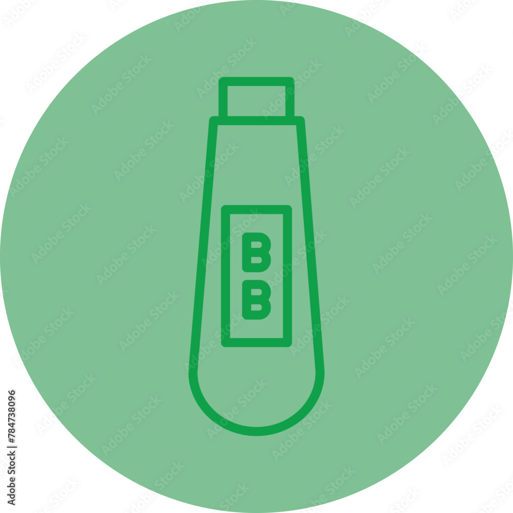 Bb Cream Green Line Circle Icon Bb Cream Green Line Circle Icon