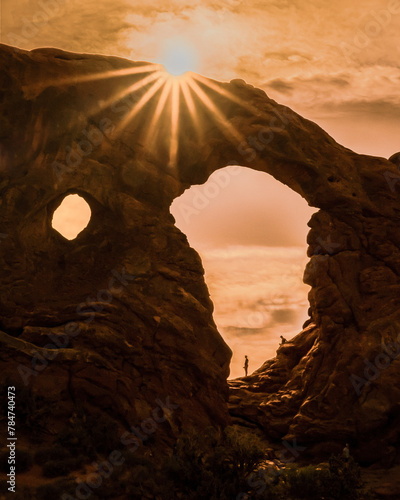 Sun Setting over Turret Arch