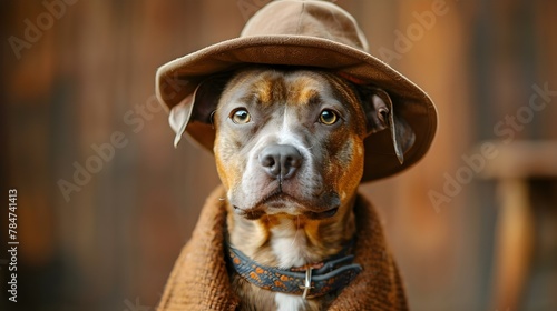 Detective Pooch: Sleuth Style with a Vintage Vibe. Concept Mystery Solving, Vintage Cues, Detective Pooch, Sleuth Style, Retro Vibes