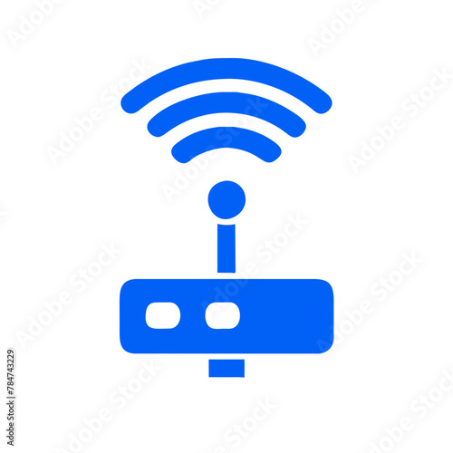 Wi-Fi Point icon vector graphics element silhouette technology sign symbol illustration on a Transparent Background