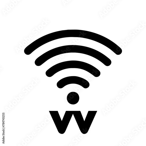 Wi-Fi Point icon vector graphics element silhouette technology sign symbol illustration on a Transparent Background
