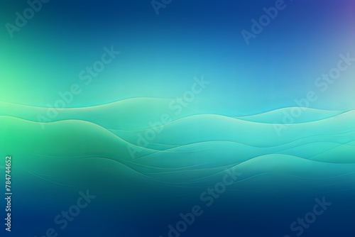Abstract blue and green gradient background with blur effect, northern lights
