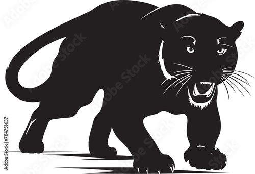 Prowess Panther Vector Iconic Symbol Swift Stalker Running Panther Icon