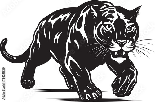 Prowess Panther Vector Iconic Symbol Swift Stalker Running Panther Icon