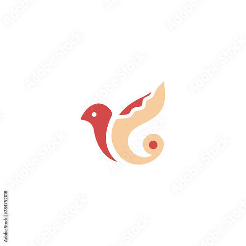Bird animal vector logo design