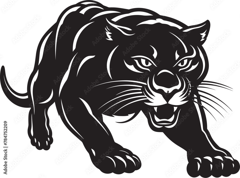 Sprinting Shadow Vector Logo Design Prowling Panther Running Panther Emblem Sprinting Shadow Vector Logo Design Prowling Panther Running Panther Emblem