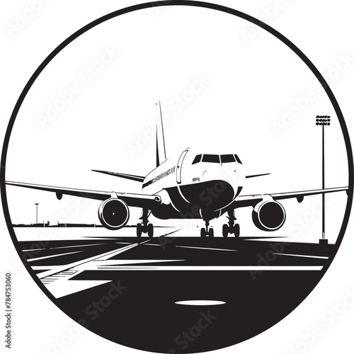 Runway Rhapsody Vector Airport Icon Flight Field Airport Scenery Emblem
