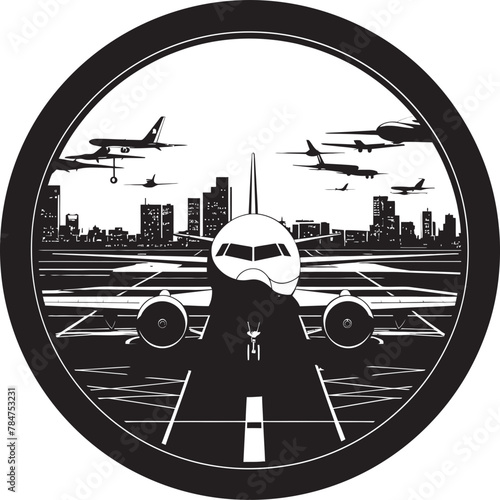 Gateview Gateway Vector Airport Emblem Cloudline Canvas Airport Scenery Icon photo