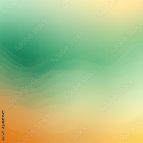Abstract tan and green gradient background with blur effect, northern lights