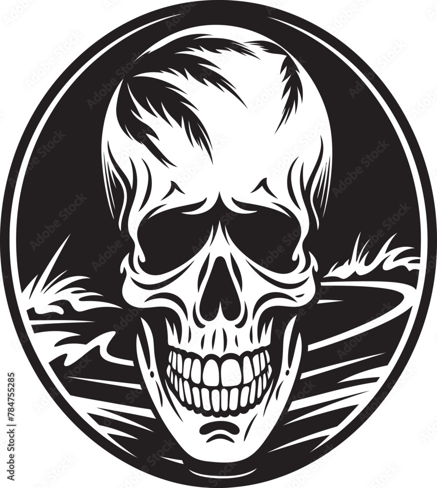 Skullboard Beach Break Surf Vector Design CoastalSkull Surfboard Skull Symbol Skullboard Beach Break Surf Vector Design CoastalSkull Surfboard Skull Symbol