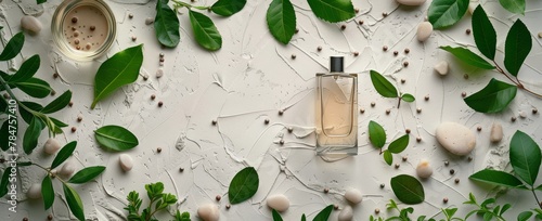 Bottle of Perfume on Table