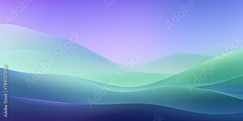 Abstract violet and green gradient background with blur effect  northern lights