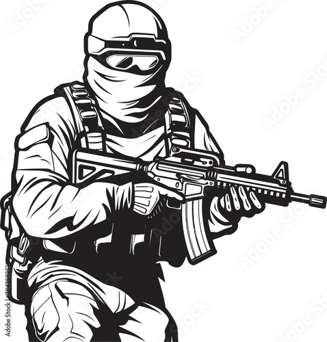 Wallpaper Mural Guardian Guardian Soldier and Gun Symbol Rifle Guardian Assault Rifle Soldier Badge Torontodigital.ca