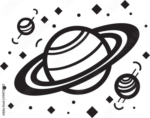 Astral Seal Icon Design for Space Interstellar Insignia Space Logo Icon