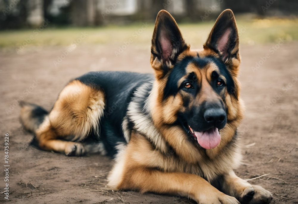 A close up of a German Shepherd Dog A close up of a German Shepherd Dog