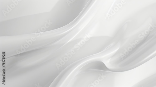 Elegant white silk fabric wave texture background. Clothing material