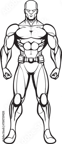 Supercharged Symbol Icon Design for Superhero Courageous Crest Heroic Emblematic Symbol