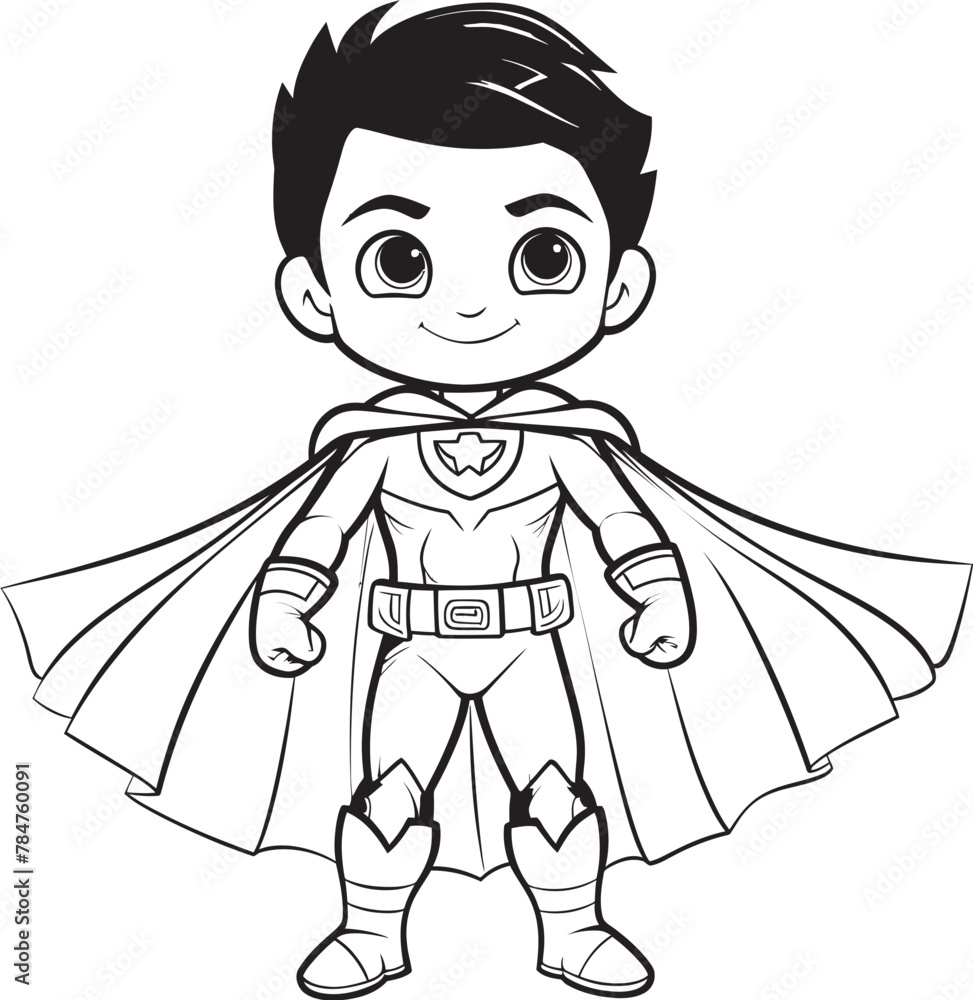 Fototapeta premium Caped Crusader Iconic Hero Symbol Justice Mark Superhero Badge Emblem