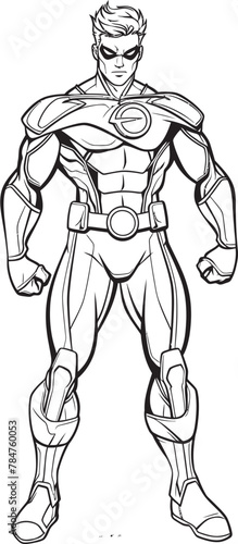 Justice Mark Super Icon Design Dynamic Defender Hero Logo Symbol