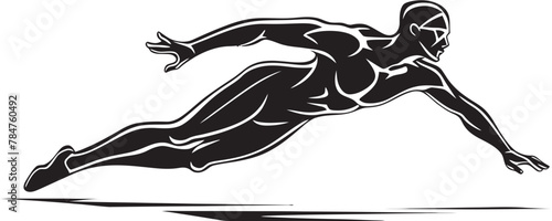 Swim Surge Symbolic Vector Badge Wave Warrior Iconic Swim Logo